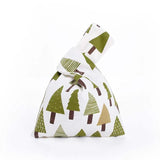 Japanese Style Cotton Knot Wrist Bag Top Handle Tote Purses