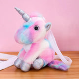 Animal Shaped Toy Crossbody Handbag Plush/Sequins for Girls