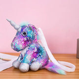 Animal Shaped Toy Crossbody Handbag Plush/Sequins for Girls