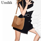 4Pcs Women Bag Set Weaven PU Soft Handbag Crossbody Purses Should Bag