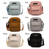 Corduroy Shoulder Bag Small Handbags Casual Outdoor Messenger Bags