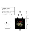 Creative Mushroom Shoulder Bag Art Floral Tote Eco Protection Women Handbag