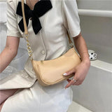 PU Leather Shoulder Bag Women's Handbag Crossbody Zipper Bag