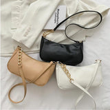 PU Leather Shoulder Bag Women's Handbag Crossbody Zipper Bag