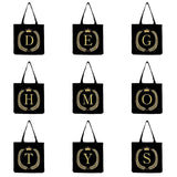 Initials Print Eco-Friendly Travel Beach Bag Large Capacity