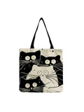 Personality Cartoon Cat Tote Bag Large Capacity Female Handbag
