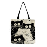 Personality Cartoon Cat Tote Bag Large Capacity Female Handbag
