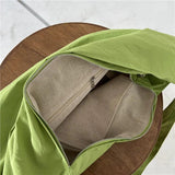 Women's Shoulder Messenger Dumpling Bag Large Capacity Nylon Cloth Bags