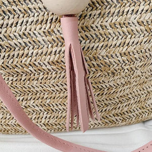 Casual One-shoulder Straw Bag Wild Bucket Bag Weave Handbag