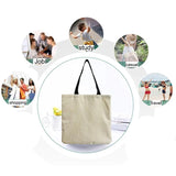 Eco Tote Bag with Mushroom Print - Reusable Lady Bag