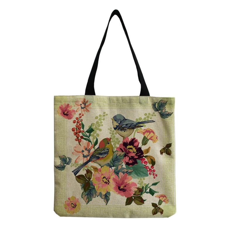 Chinese Style Floral Large Women's Bag Eco Protection Handbag