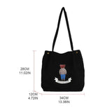 Corduroy Shoulder Bag Tote Purse Student Handbag Messenger Satchel