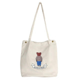 Corduroy Shoulder Bag Tote Purse Student Handbag Messenger Satchel