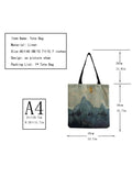 Japanese Style Ink Painting Tote Bag