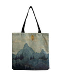 Japanese Style Ink Painting Tote Bag