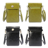 Women Small Shoulder Bag PU Leather Crossbody Messenger Mini Purse Wallet Pouch