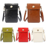 Women Small Shoulder Bag PU Leather Crossbody Messenger Mini Purse Wallet Pouch