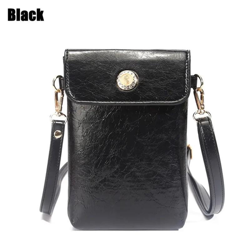 Women Small Shoulder Bag PU Leather Crossbody Messenger Mini Purse Wallet Pouch