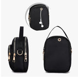 Mini Shoulder Bag Double Zipper Small Handbags Messenger Bag