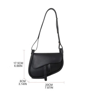 Casual Shoulder Bag PU Leather Handbag Clutch Crossbody Bag