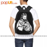 Blackcraft Jesus Loves Satan Baphomet Backpack