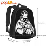 Blackcraft Jesus Loves Satan Baphomet Backpack
