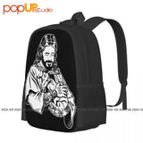 Blackcraft Jesus Loves Satan Baphomet Backpack