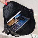 Women PU Leather Shoulder Bags Female Handbag Large Size Bucket Bags