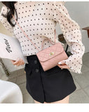 Embroidered Rhombus Messenger Bag for Women