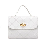 Embroidered Rhombus Messenger Bag for Women