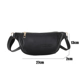 Women's Leather Waist Belt Bag Bananas Shoulder Bags