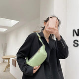 Women's Leather Waist Belt Bag Bananas Shoulder Bags