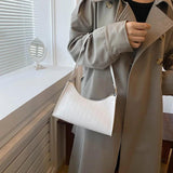 Retro PU Leather Shoulder Bag Zipper Hobos Casual Handbag