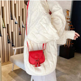 Women's Handbags Soft Surface Tassel Magnetic Buckle Small Bag
