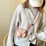 Women's Handbags Soft Surface Tassel Magnetic Buckle Small Bag
