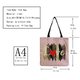Lip Print Eco-Friendly High Capacity Shoulder Bag