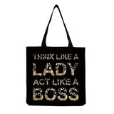Lip Print Eco-Friendly High Capacity Shoulder Bag