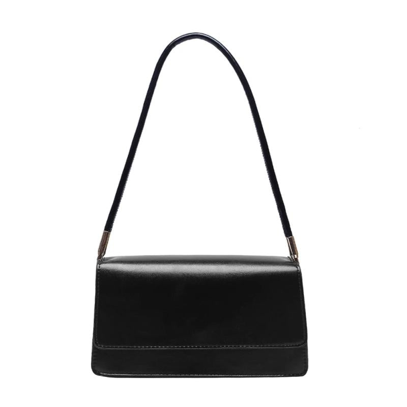 Solid Handbag Women Flap Underarm Shoulder Bags High PU Leather Phone Bags