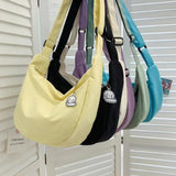 Shoulder Bags Women Solid Harajuku Multifunction Handbags Large Capacity
