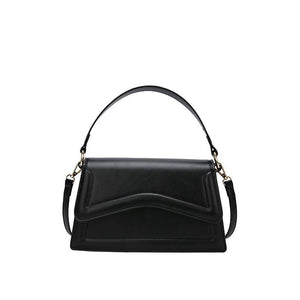 Solid Leather Shoulder Bag Small Handbag And Purse Women's Bag