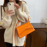 Solid Leather Shoulder Bag Small Handbag And Purse Women's Bag