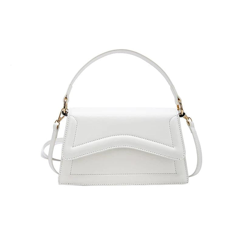 Solid Leather Shoulder Bag Small Handbag And Purse Women's Bag