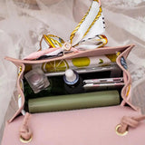 PU Leather Bow Shoulder Bag Messenger Wallet Bag Ladies Crossbody Handbag
