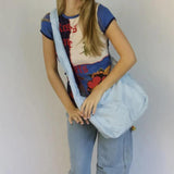 Female Fluffy Crossbody Bag Leopard Print Shoulder Satchel