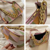 Versatile Women's Bag Shoulder Bags PU Leather Plaid Handbags