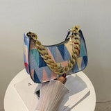 Versatile Women's Bag Shoulder Bags PU Leather Plaid Handbags
