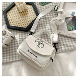 Dog Canvas Small Square Bag Female Crossbody Bag Casual Women Messenger Bags