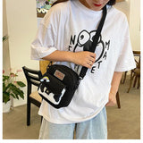 Cow Print Crossbody Bag for Women Small Canvas Shoulder Purse