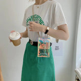 Mini Transparent Mobile Phone Bags for Women Small Laser Chain Shoulder Bags