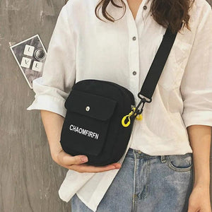 Canvas Small Square Bag Handbag Style Student Versatile Women's Bag Shoulder Bag